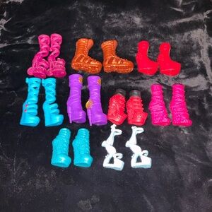 Lot of 9 Monster High Doll Shoes